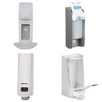 Soap / disinfectant dispensers