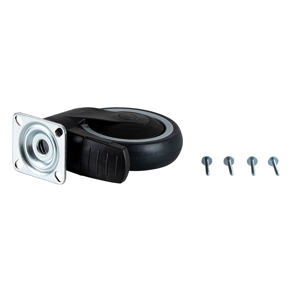 Swivel castor S 125 mm with brake