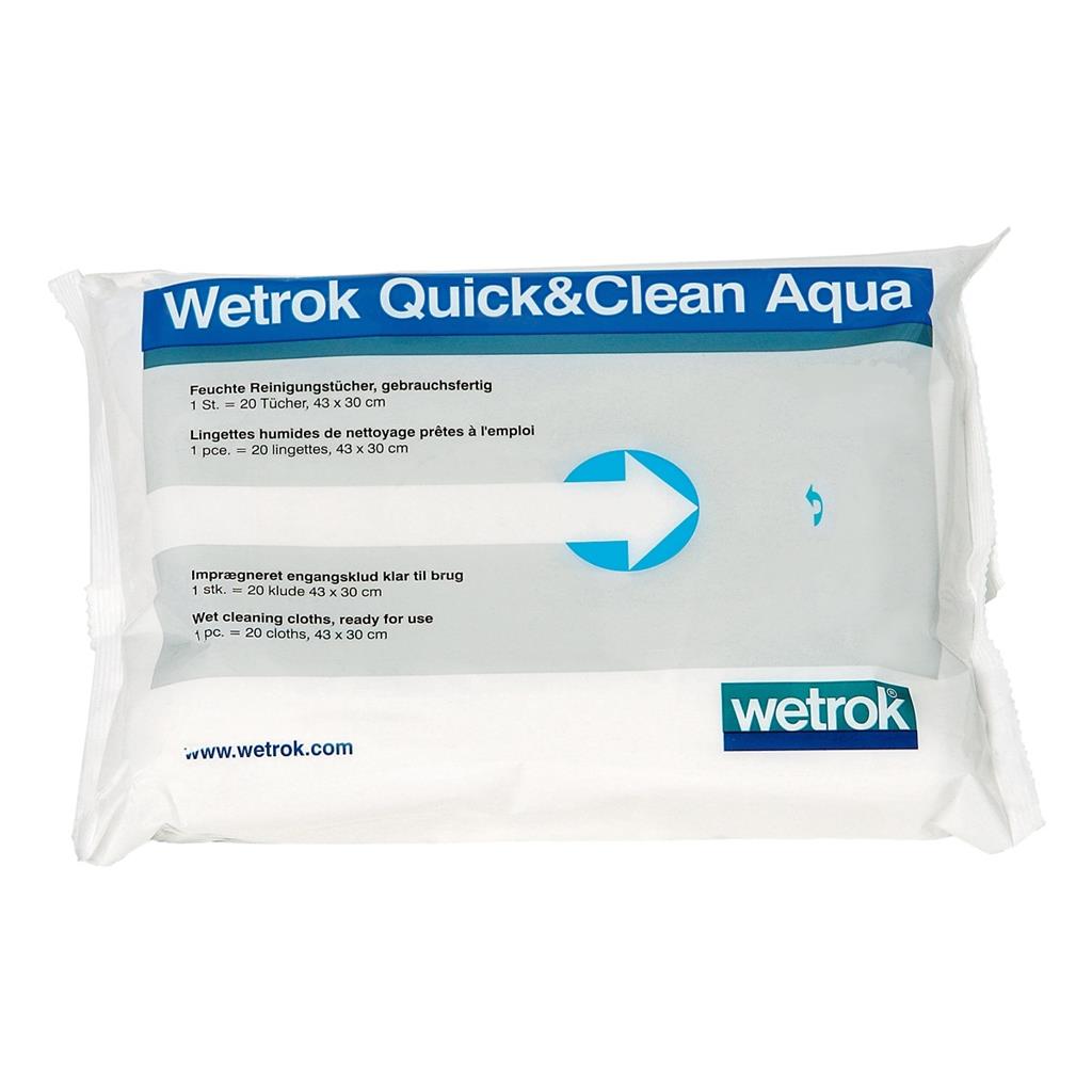 Quick&Clean Aqua, 43x30,1 pacco=20 panni