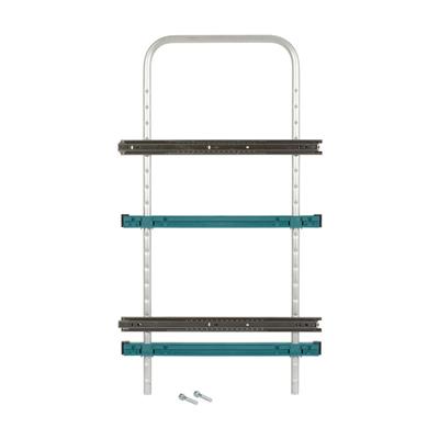 Rail w. adapter +rail to perforated wall