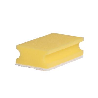 Sponge w. pad yellow/white, 13x7x4, 10pc