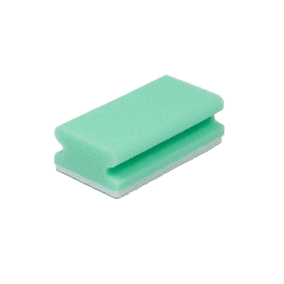 Eponge a. pad vert/blanc, 13x7x4, 10 pce