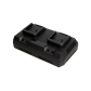 Chargeur double pour batteries Li-Ion